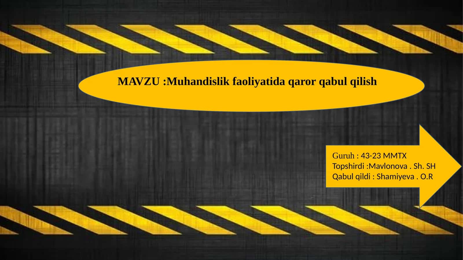 Muhandislik faoliyatida qaror qabul qilish 1