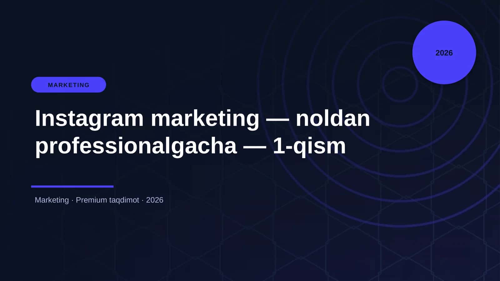 Instagram marketing — noldan professionalgacha — 1-qism 1