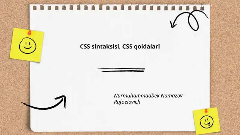 CSS sintaksisi 1