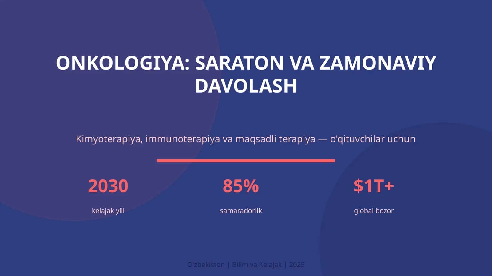 Onkologiya: saraton va zamonaviy davolash 1