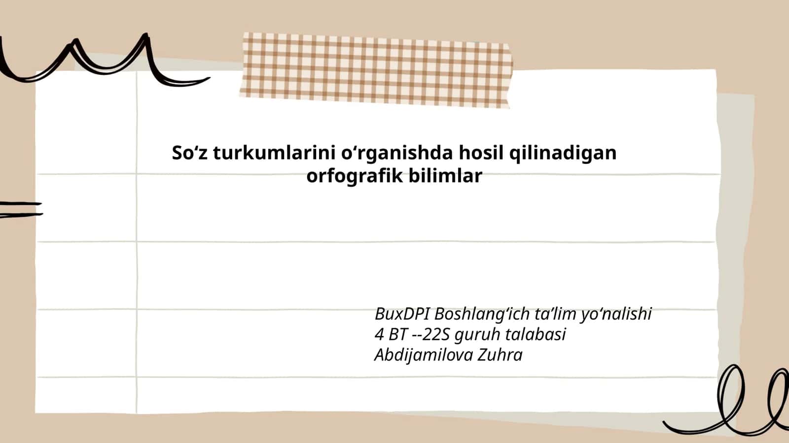 Soʻz turkumlarini oʻrganishda hosil qilinadigan orfografik bilimlar 1