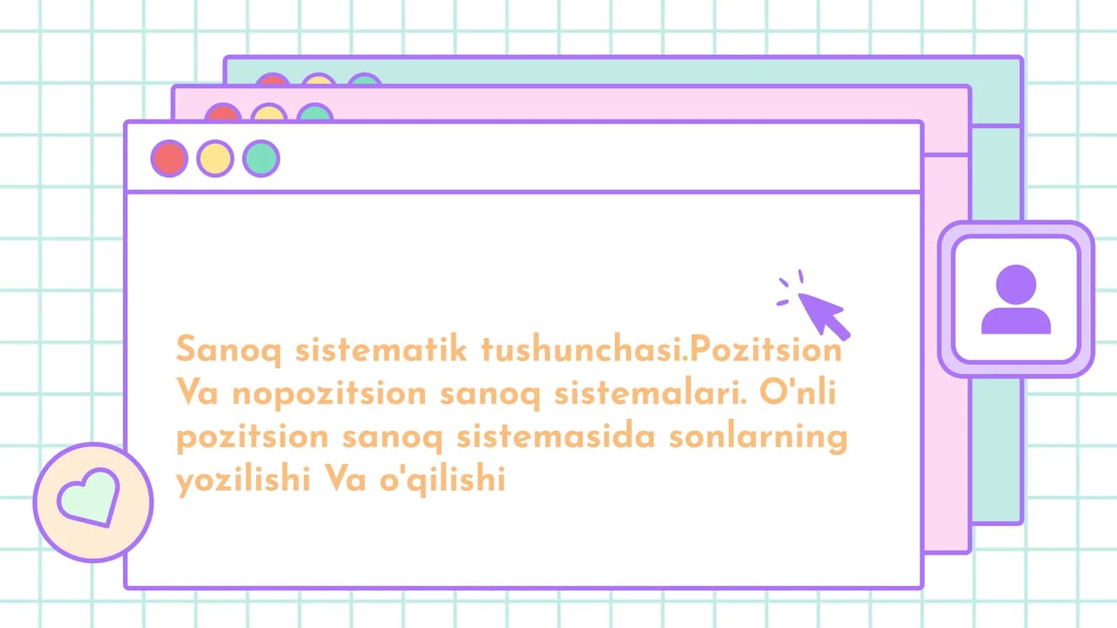 Sanoq sistematik tushunchasi 1