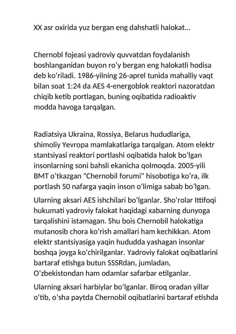 Chernobil fojeasi 1