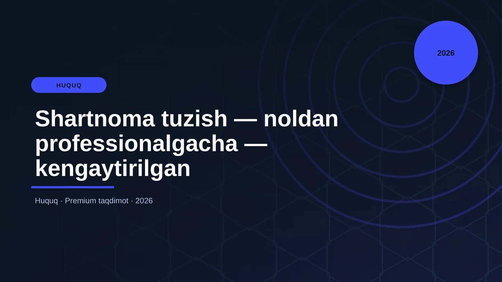 Shartnoma tuzish — noldan professionalgacha — kengaytirilgan 1