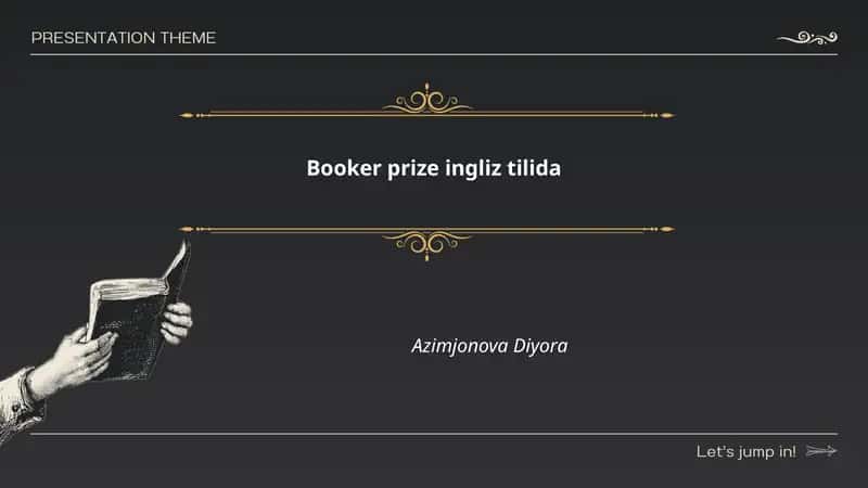 Booker prize ingliz tilida 1