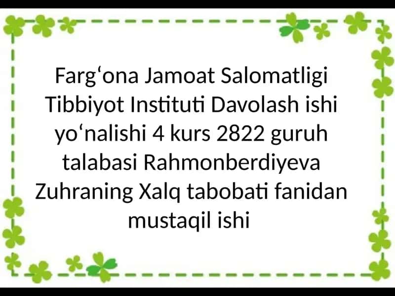 Xalq tabobati: Tushuncha, Tarixi va Falsafiy Asoslari 1