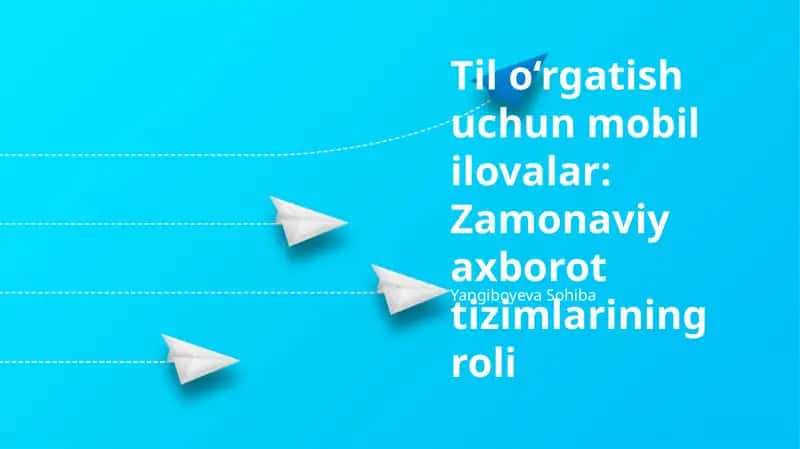 Mobil ilovalar Ta'limda 1