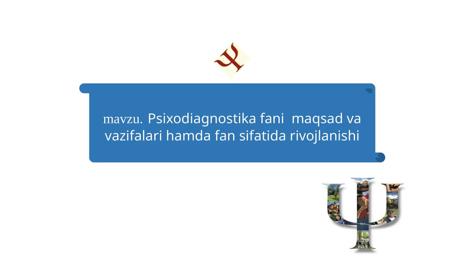 Psixodiagnostika fani maqsad va vazifalari 1
