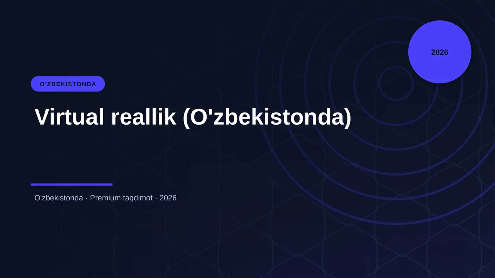 Virtual reallik (O'zbekistonda) 1
