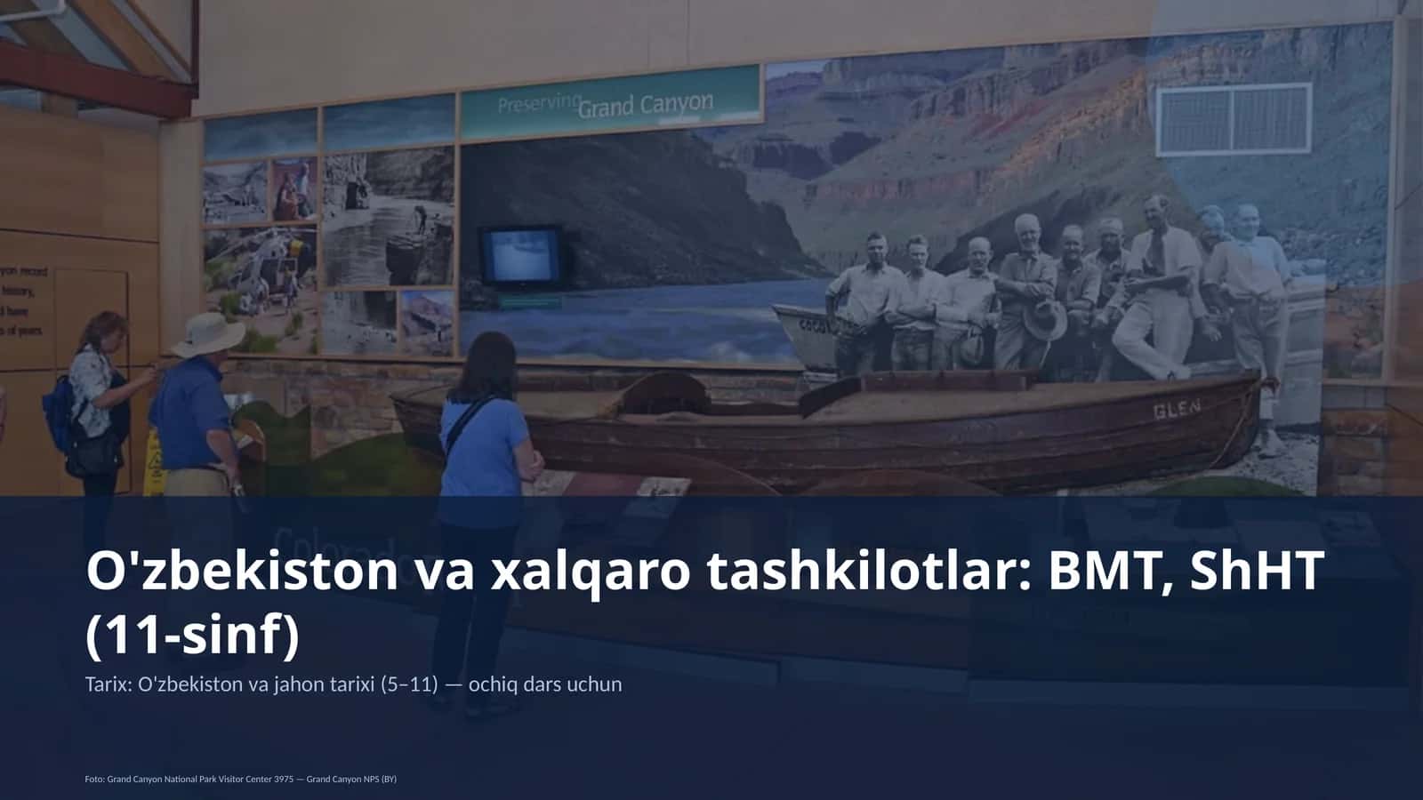O'zbekiston va xalqaro tashkilotlar: BMT, ShHT (11-sinf) 1