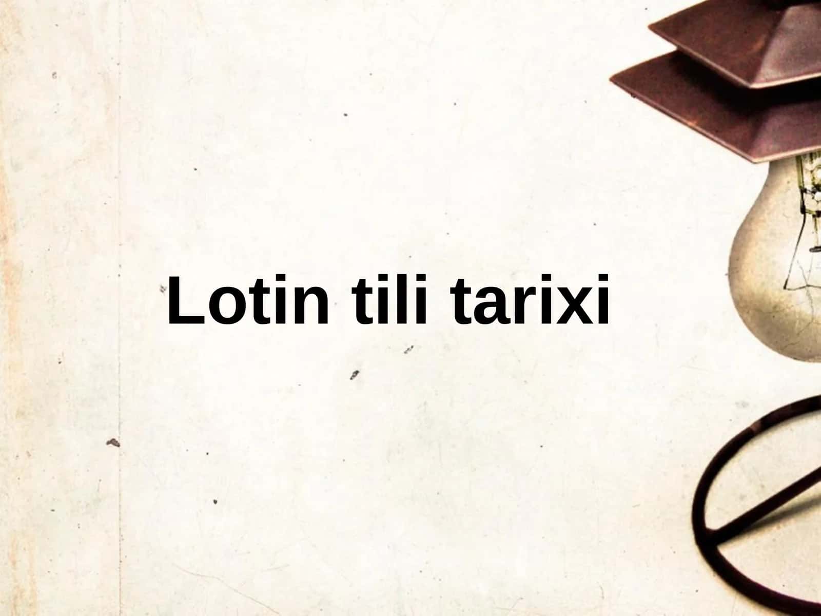 Lotintilitarixi 1