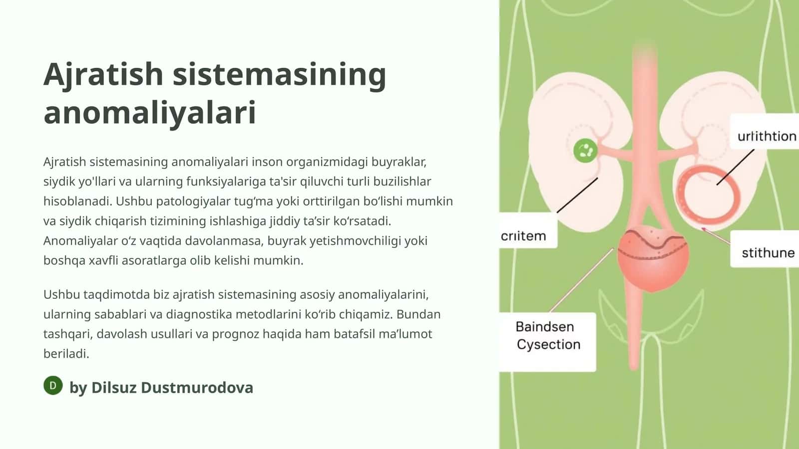 Ajratish sistemasining anomaliyalari 1