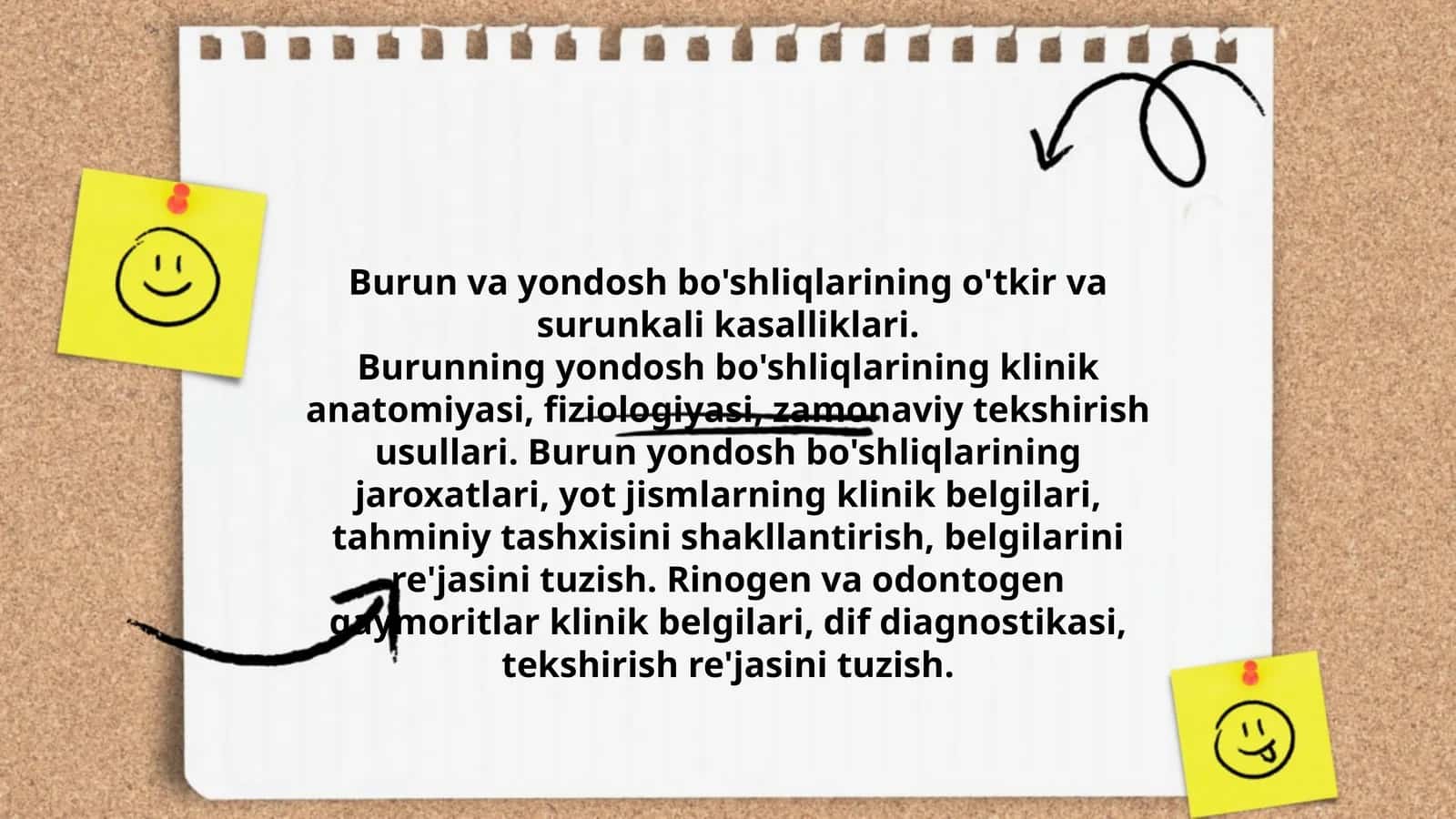 Burun va yondosh bo'shliqlarining o'tkir va surunkali kasalliklari 1