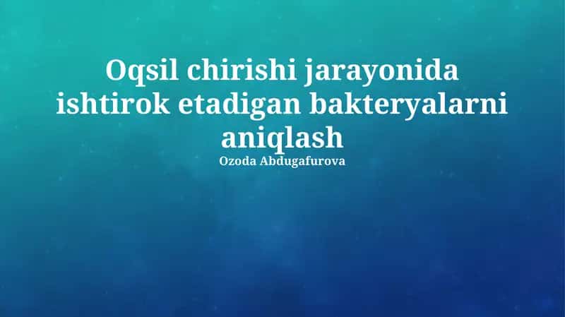 Protein parchalanishi jarayoni 1