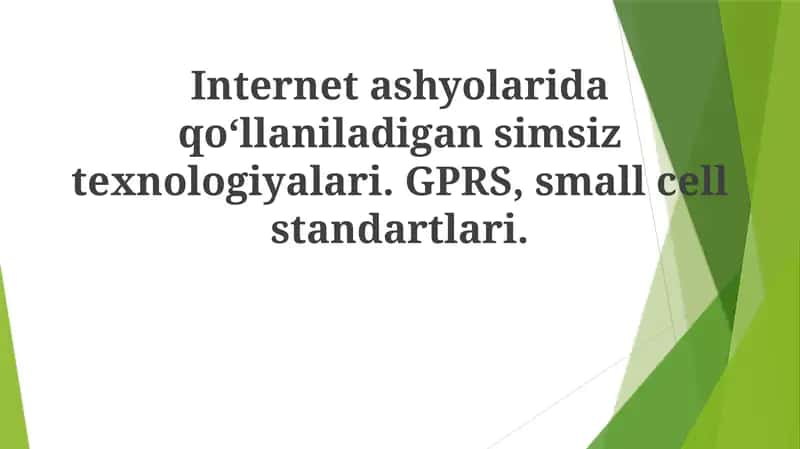Internet Ilovalarida Qo'llaniladigan Simsiz Texnologiyalar 1