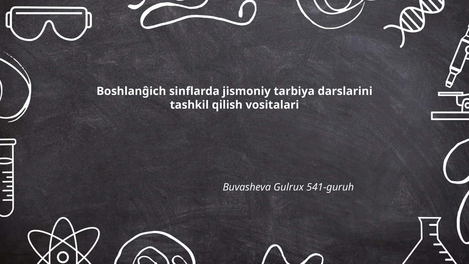 Jismoniy tarbiya darslarini tashkil qilish vositalari 1