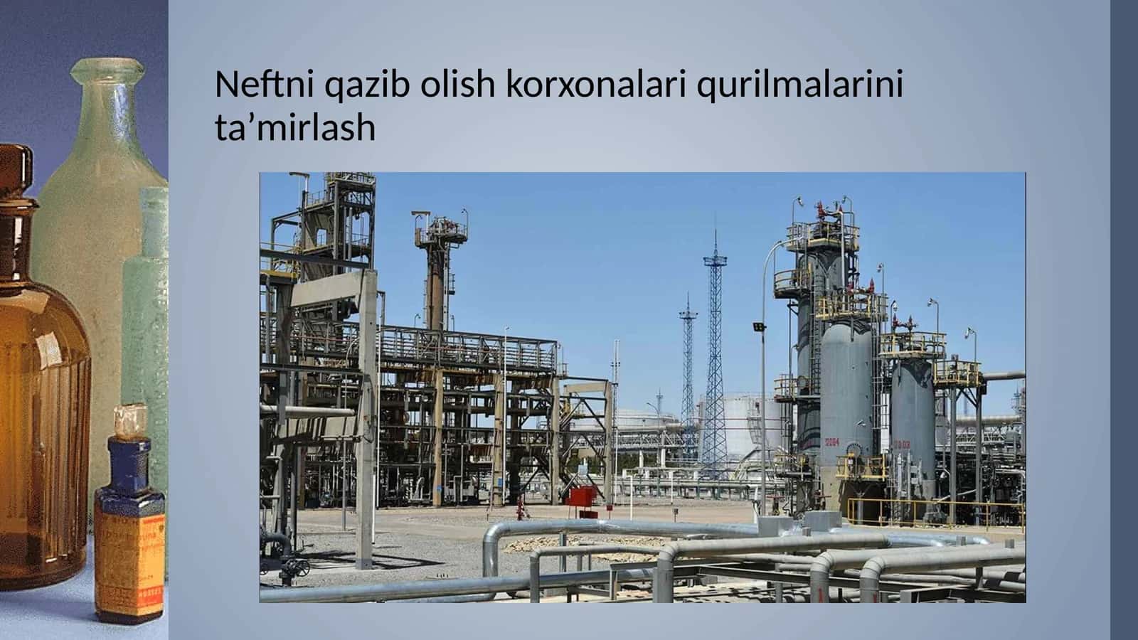 Neftni qazib olish korxonalari qurilmalarini ta'mirlash 1