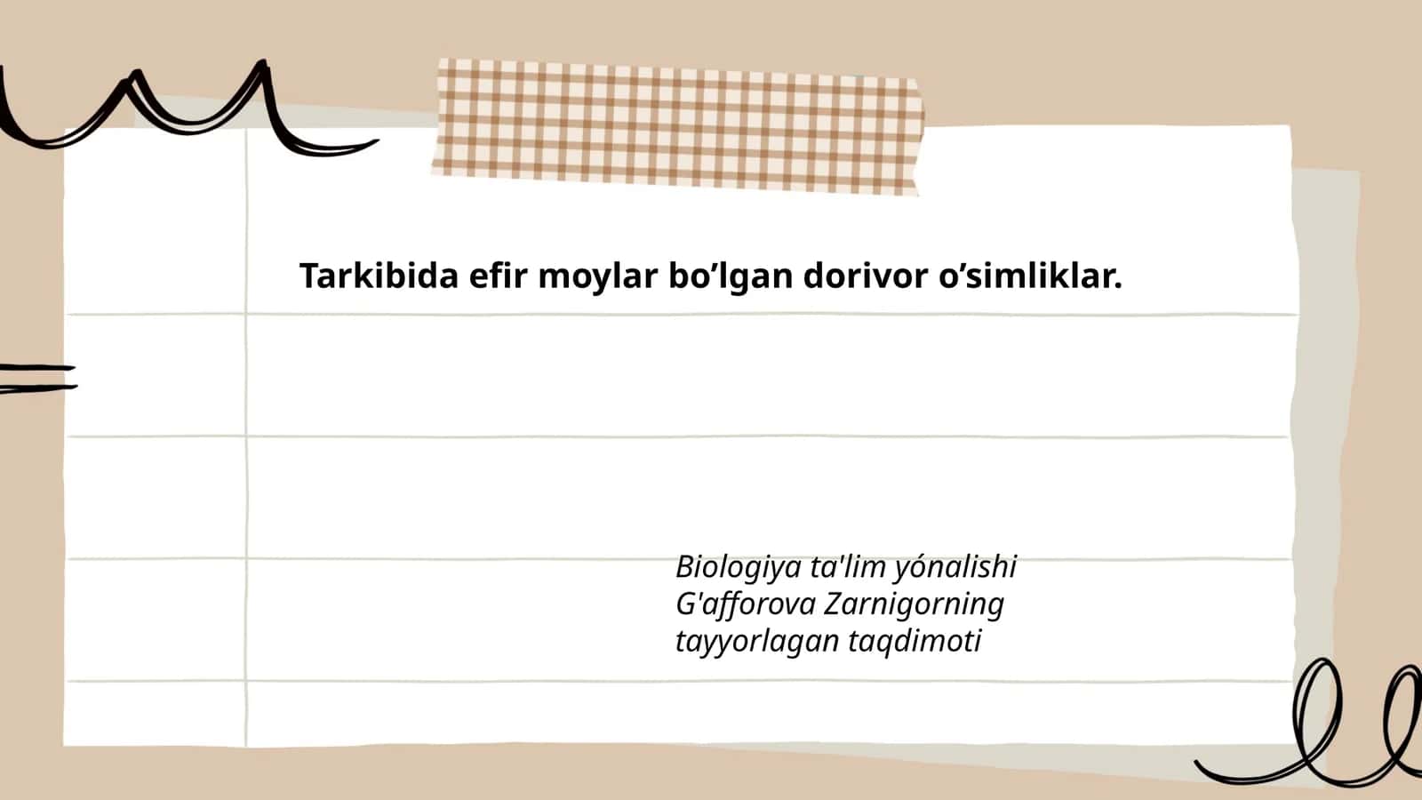 Efir moylari ta'siridagi fitoterapiya 1