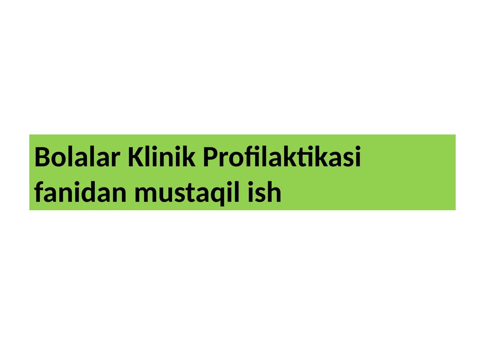 Bolalarda yurak-qon tomir va qon yaratish tizimi kasalliklari 1