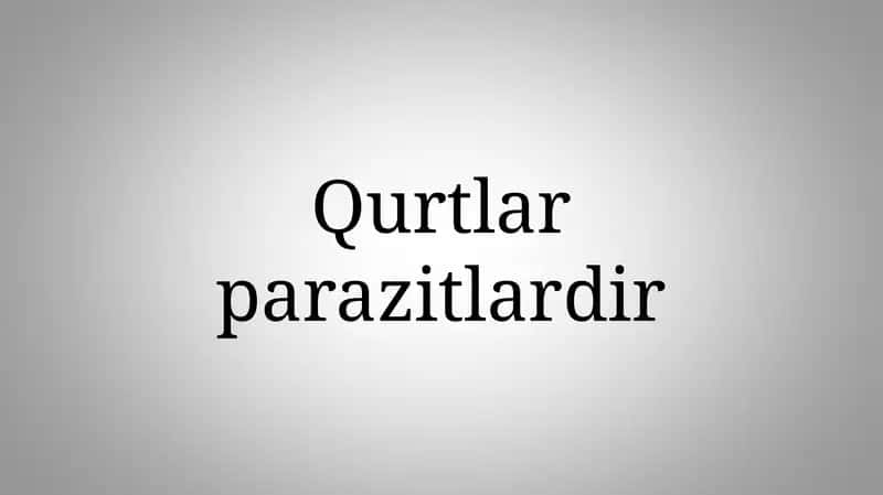 Qurtlar parazitlar 1