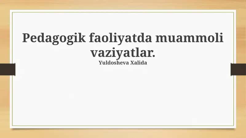 Pedagogik etikani buzilishi 1