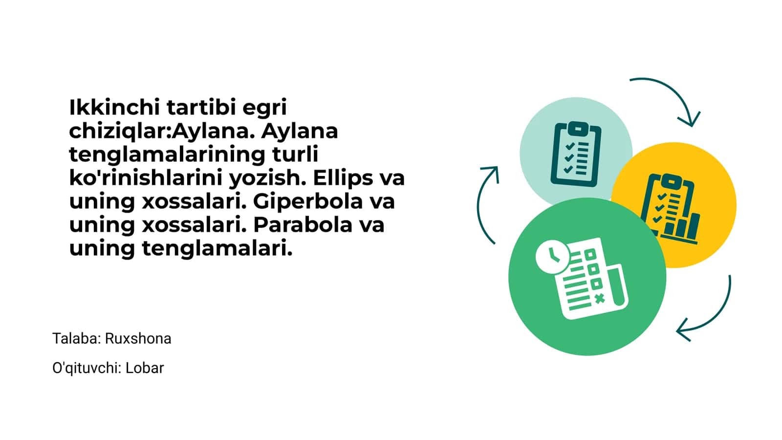Ikkinchi Tartibi Egri Chiziqlar Nima? 1