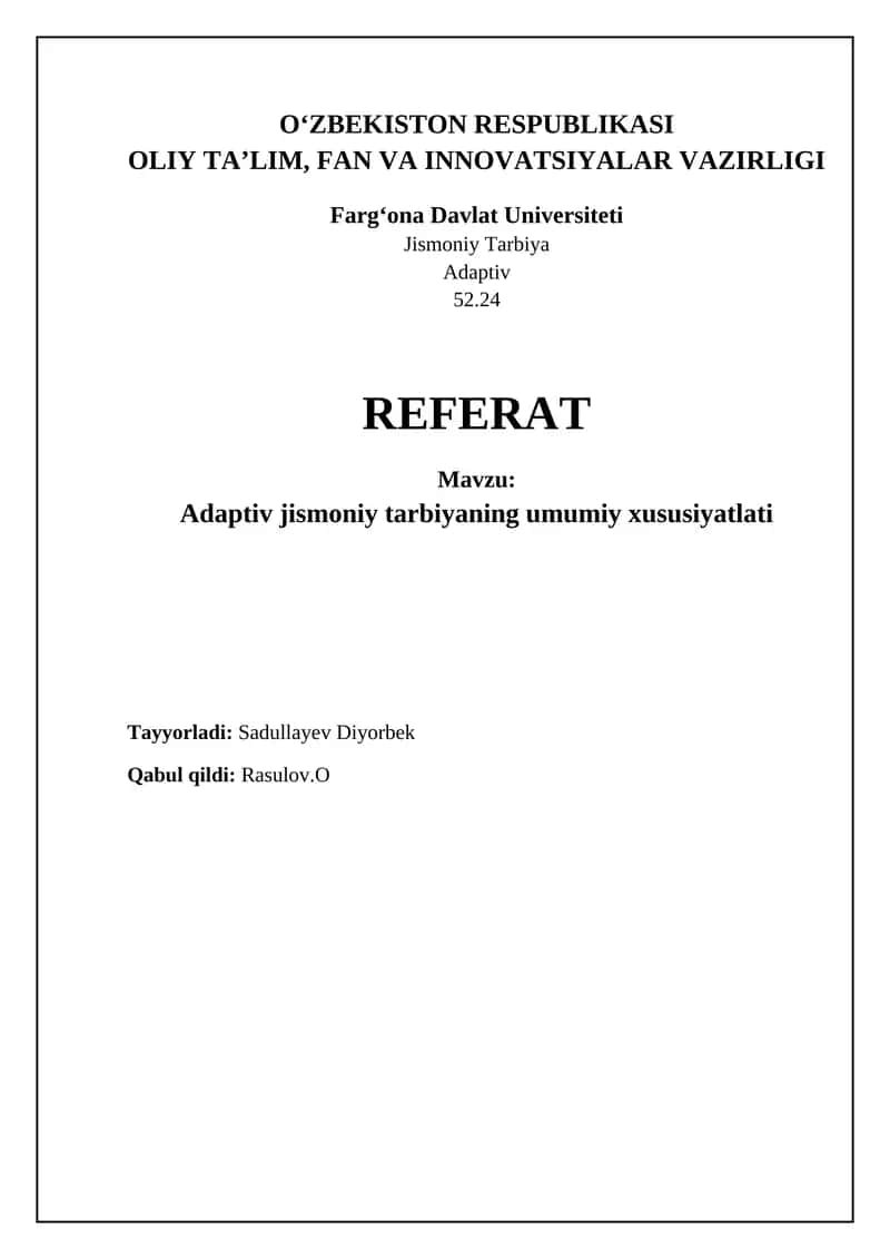 Adaptiv jismoniy tarbiya 1