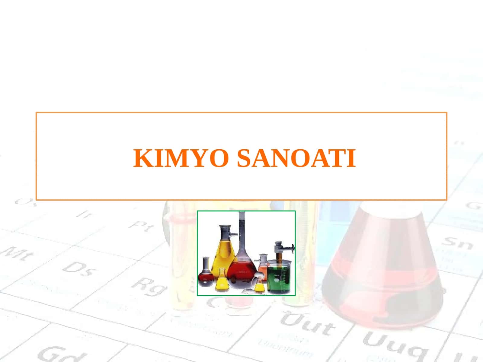 Kimyo Sanoati 1