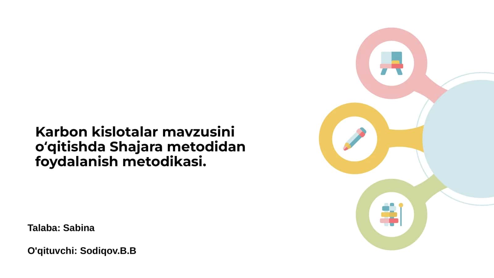 Karbon kislotalar mavzusini oʻqitishda Shajara metodidan foydalanish metodikasi 1