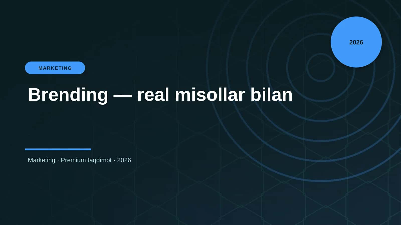 Brending — real misollar bilan 1