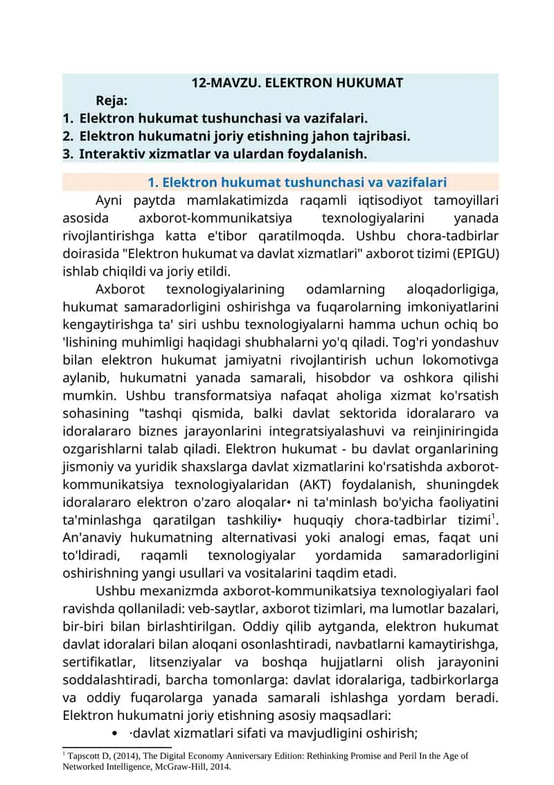 Elektron hukumat 1