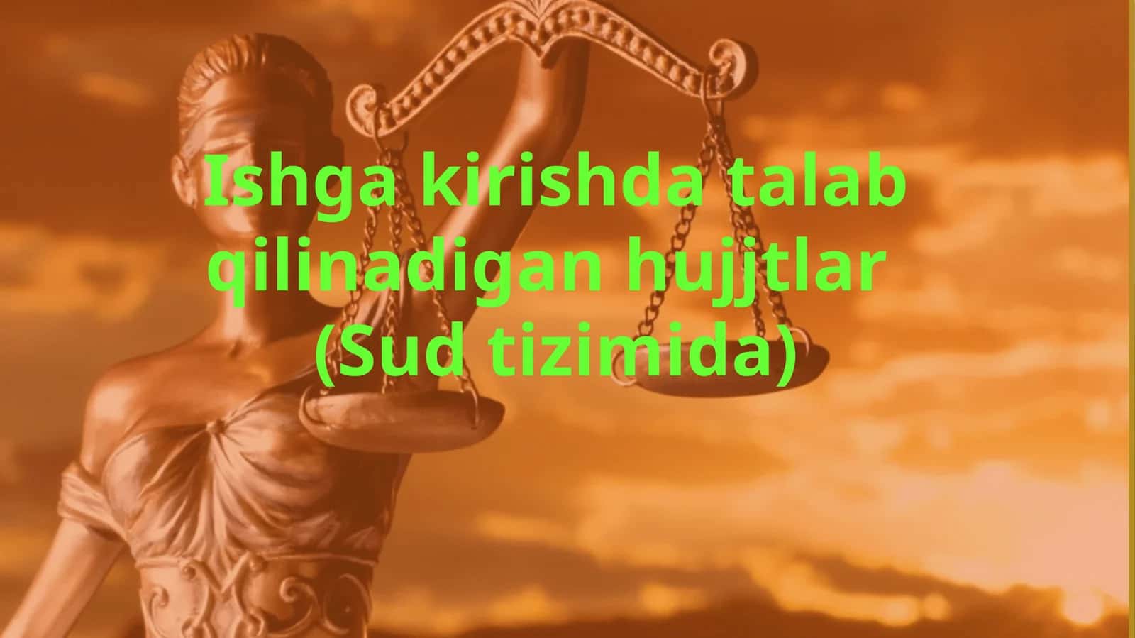 Ishga  kirish datalab qilinadigan hujjatlar (Sud tizimida) 1