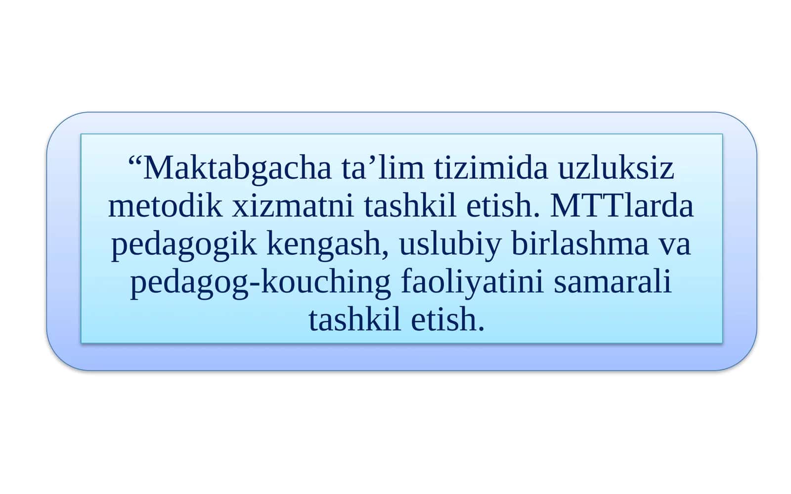 Pedagogik-kouching faoliyati 1