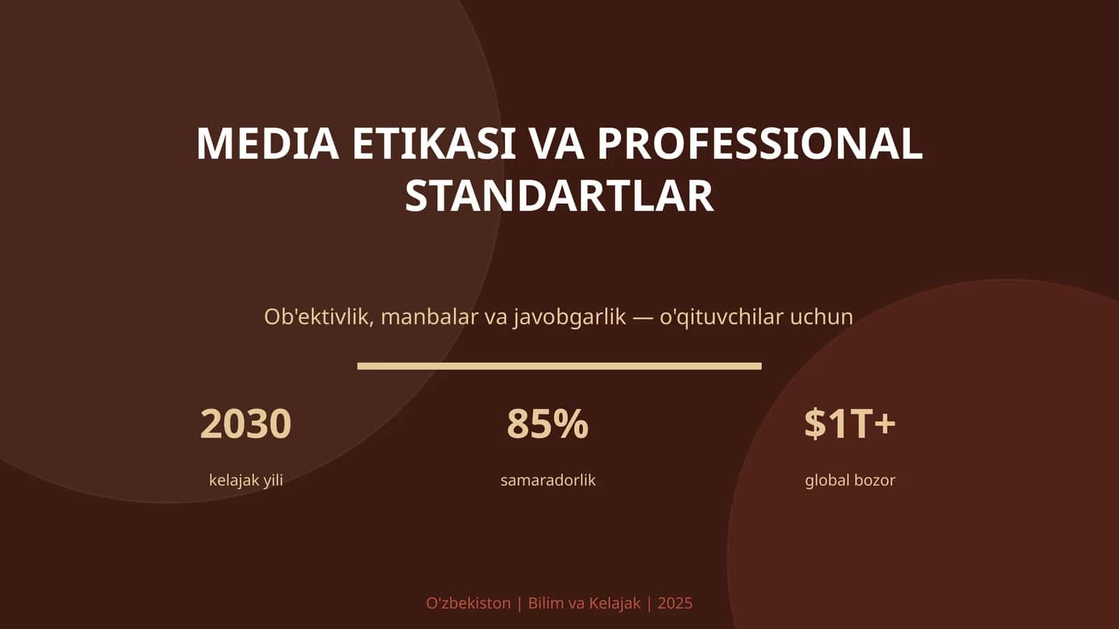 MEDIA ETIKASI VA PROFESSIONAL STANDARTLAR 1