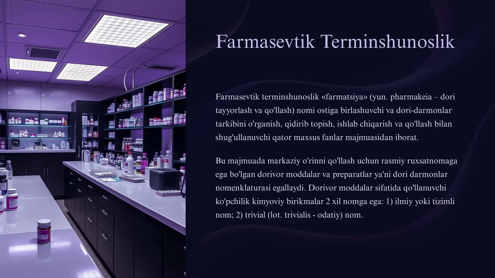Farmasevtik Terminshunoslik 1