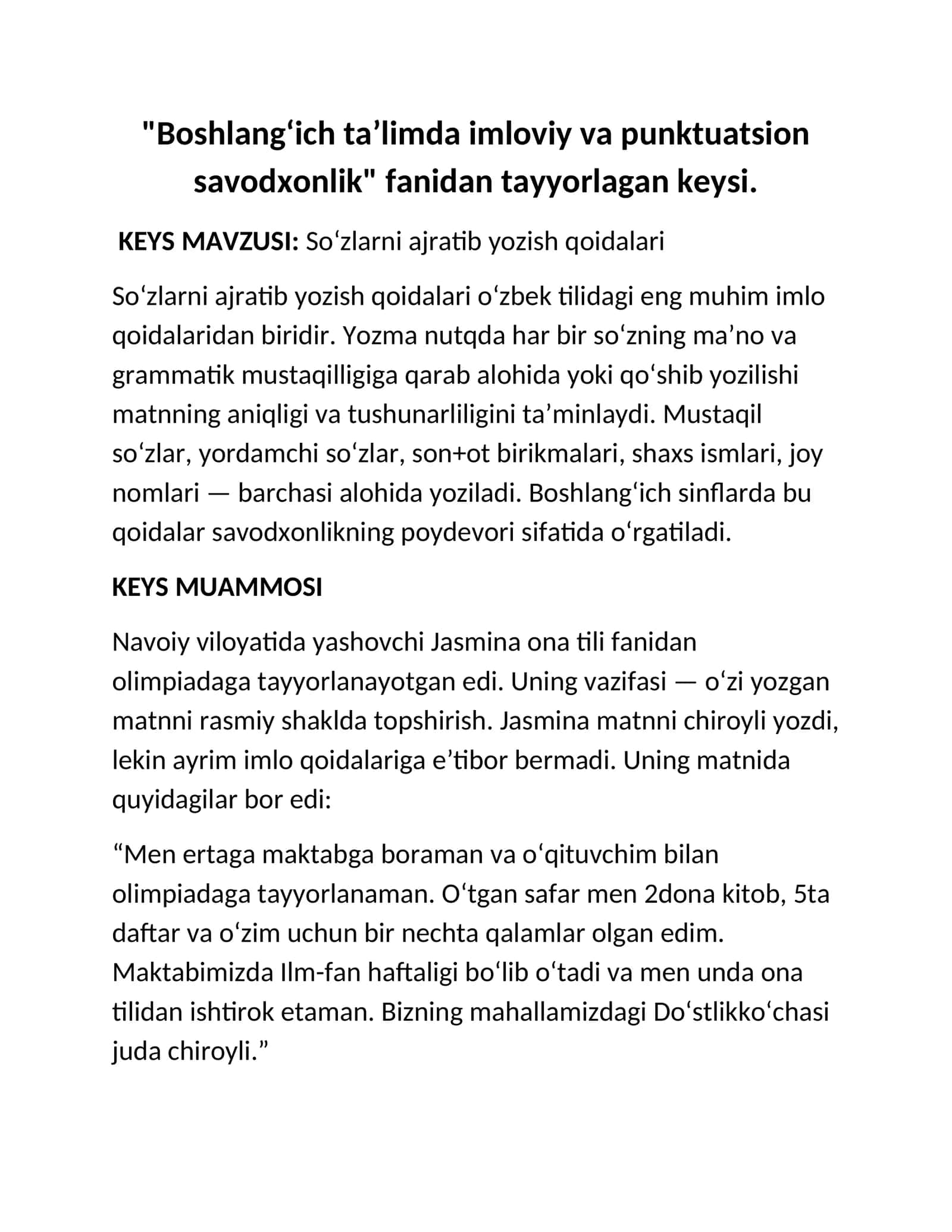 So‘zlarni ajratib yozish qoidalari 1