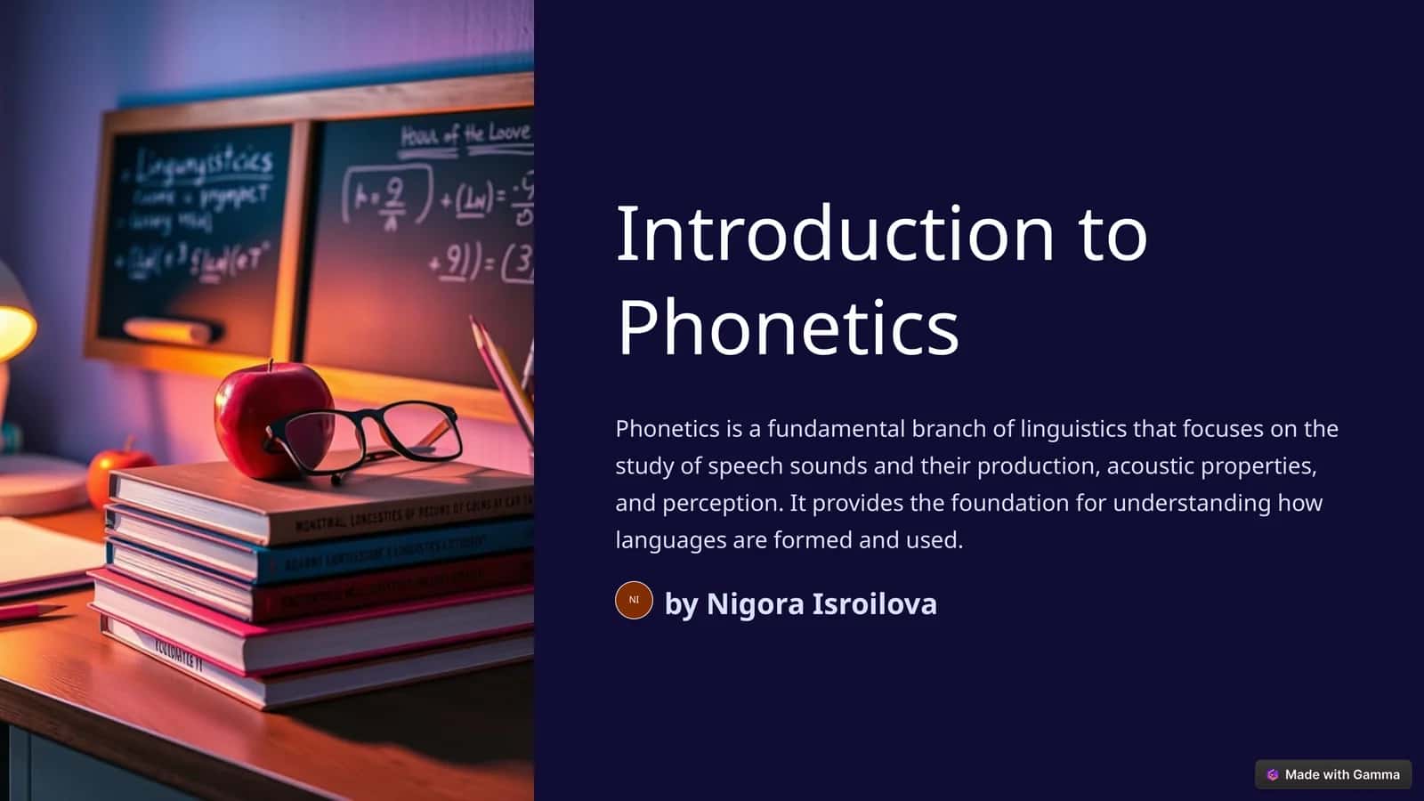 Introduction to Phonetics 1