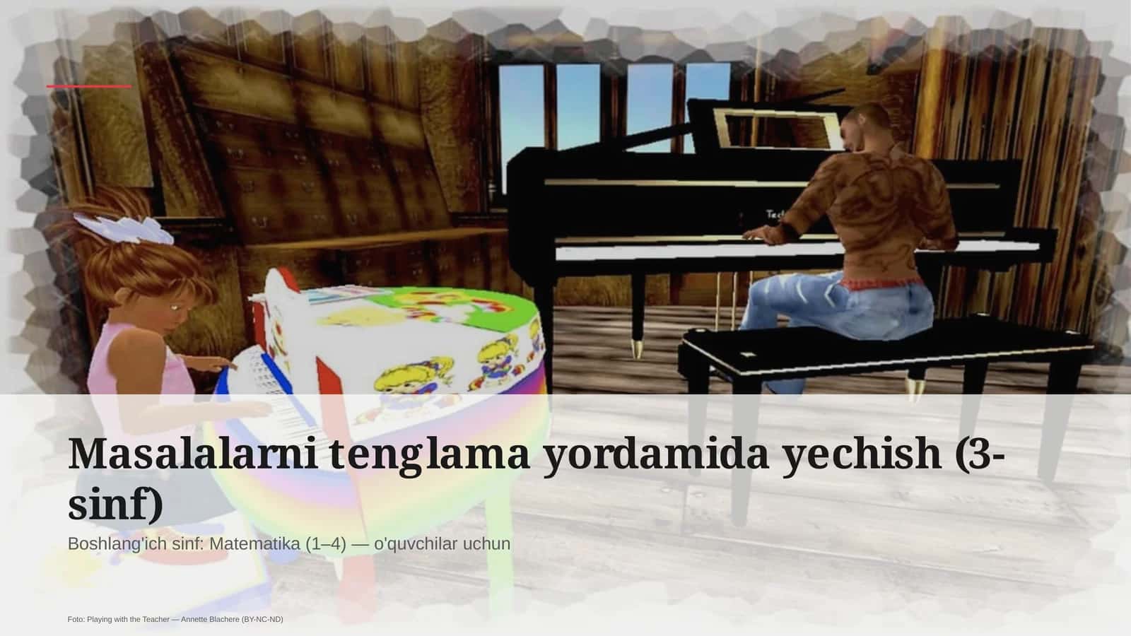 Masalalarni tenglama yordamida yechish (3-sinf) 1