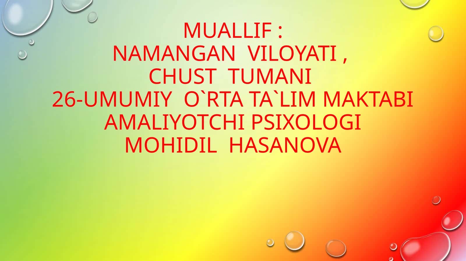 UMUMTA`LIM MAKTABLARIDA 64 TA KASB O`RGATISH BO`YICHA KASBLAR STENDI 1