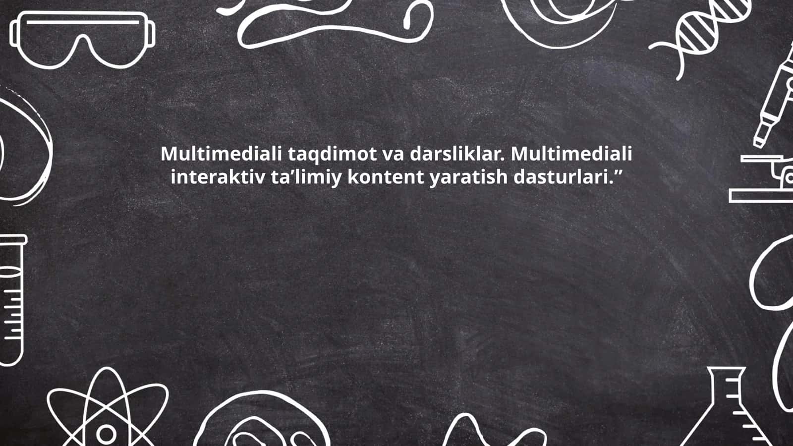 Multimediali taqdimot va darsliklar 1