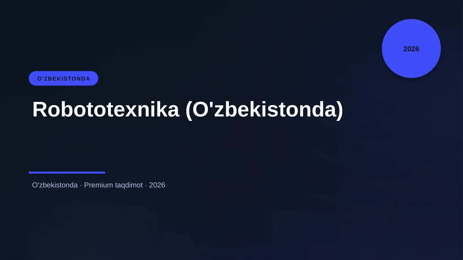 Robototexnika (O'zbekistonda) 1