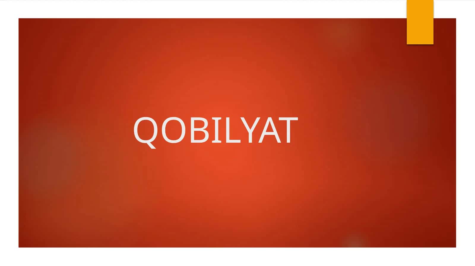 QOBILYAT 1