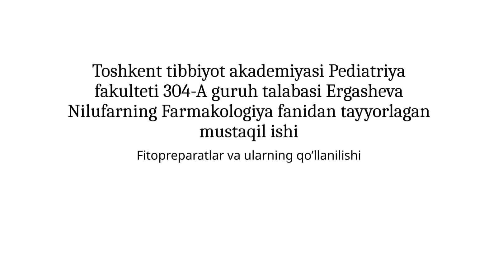 Fitopreparatlar 1