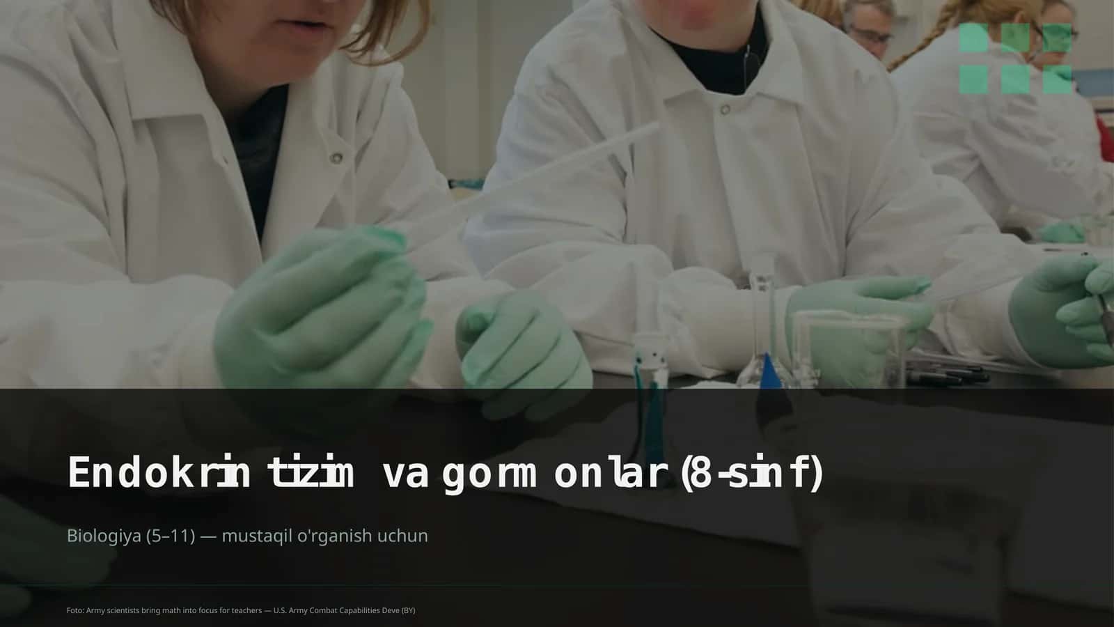 Endokrin tizim va gormonlar (8-sinf) 1