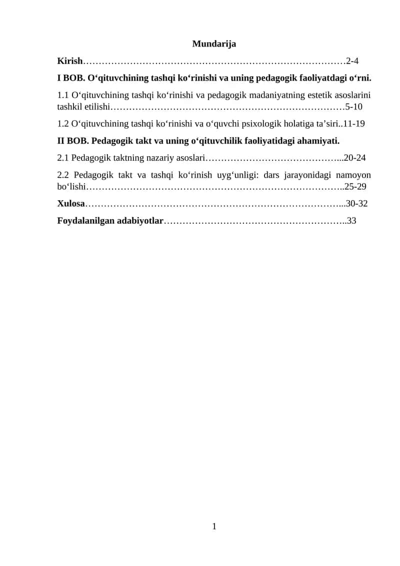 O'qituvchining tashqi ko‘rinishi va pedagogik faoliyatdagi o‘rni 1