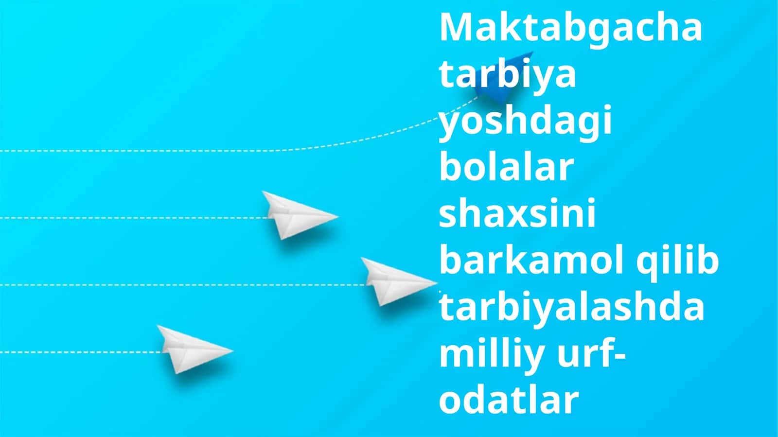 Bolalar shaxsini barkamol qilib tarbiyalash 1