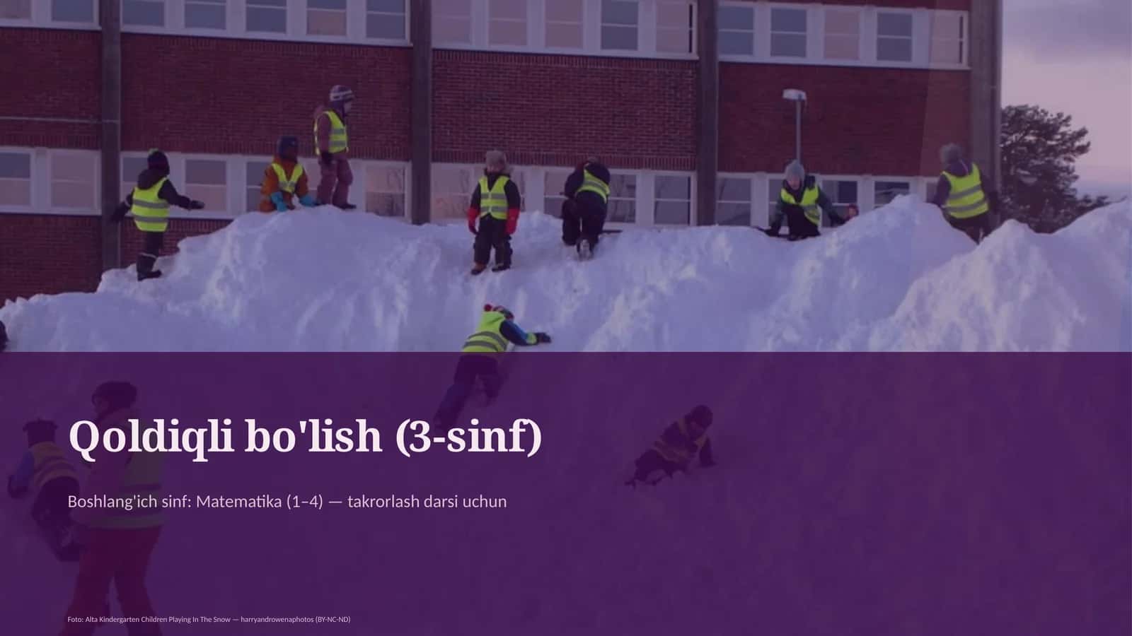 Qoldiqli bo'lish (3-sinf) 1