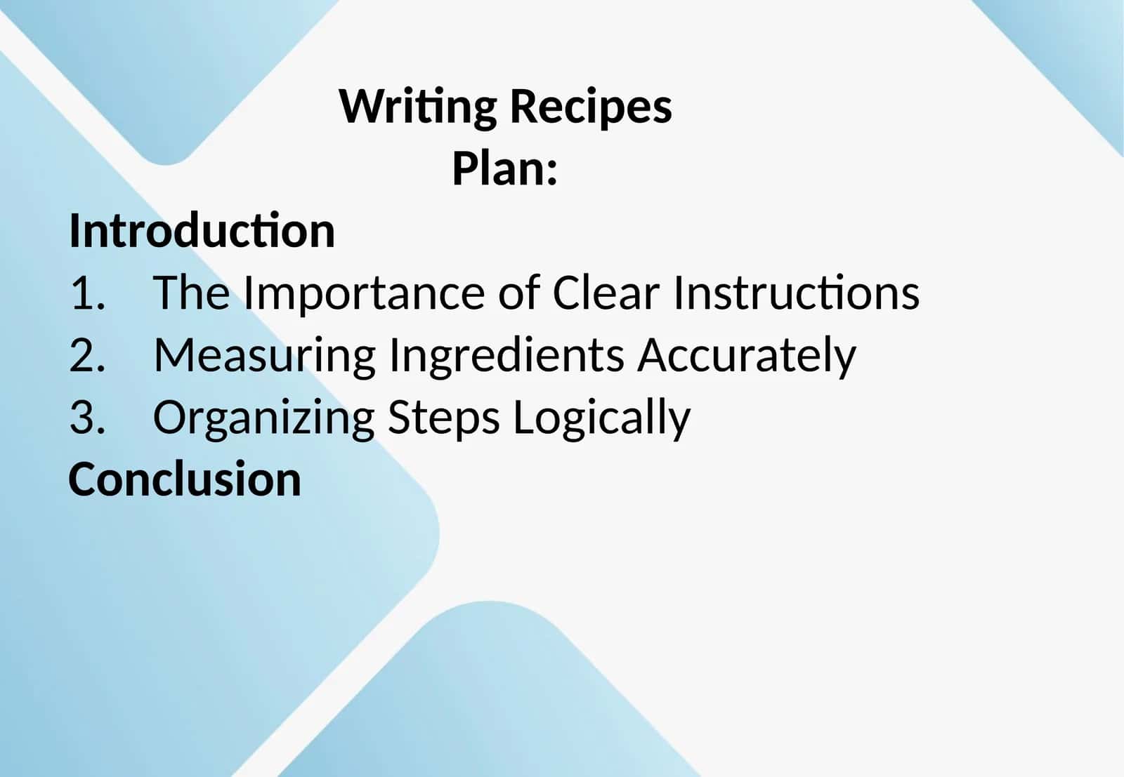 WritingRecipes 1
