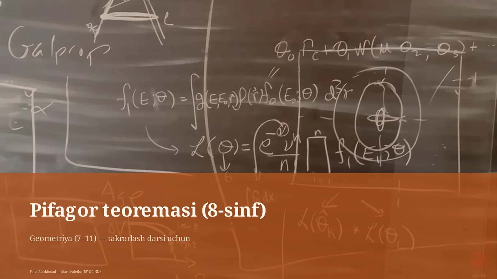 Pifagor teoremasi (8-sinf) 1