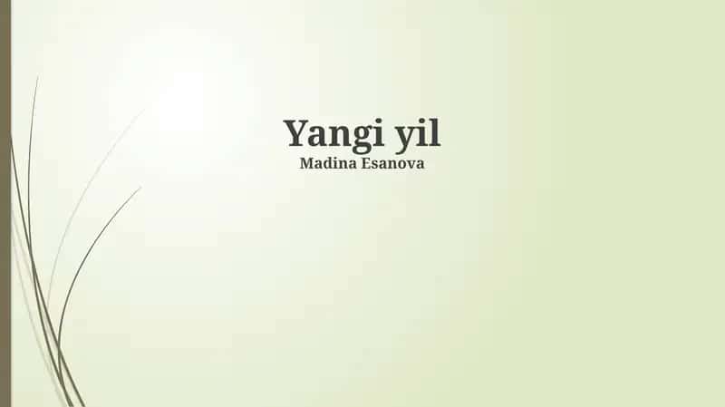 Yangi yil 1